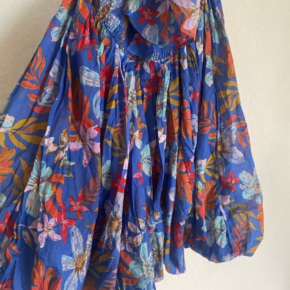 Free People Balloon Hem Floral Tie Two Ways Halter\Strapless Boho Dress SOLD OUT - Picture 12 of 13